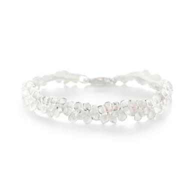 wide bracelet with flowers